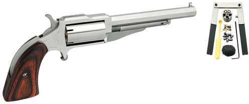 North American Arms NAA Revolver Single 22 Black Powder Barrel 4" Wood Stock 5 NAA18604CB