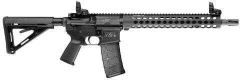 Smith & Wesson M&P15 TS 5.56mm NATO/223 Remington 14.5" Barrel Adjustable Stock Rail 30 Round Mag Magpul MOE 13" Troy TRX Extreme Handguard Semi-Automatic Rifle 811024