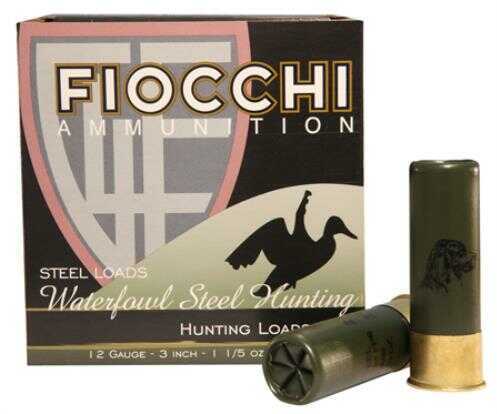 12 Gauge 25 Rounds Ammunition Fiocchi Ammo 3" 1 1/4 oz Steel #1