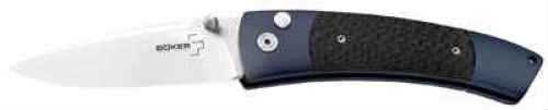 Boker USA Inc. Plus Titanium Blues Straight Point Blade Carbon Fiber 01BO025