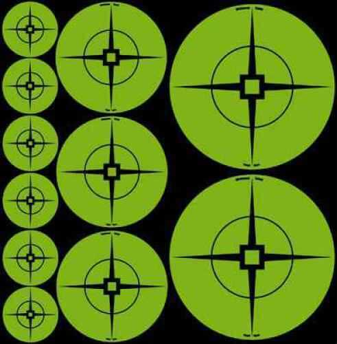 Birchwood Casey Target Spots Assortment Green 60-1" Targets 30-2" 20-3" 33938