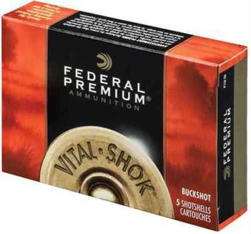 10 Gauge 5 Rounds Ammunition Federal Cartridge 3 1/2" 18 Pellets Lead #00 Buck