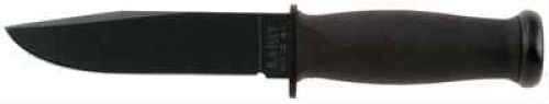 KABAR Mark I Fixed Blade Knife 5.13" Hard Plastic Sheath 1095 Cro-Van/Black Steel Black KratonG Handle Plain