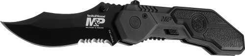 Taylor Brands / BTI Tools SW Knife Smith & Wesson Knives MP Black Blade Serrated SWMP1BS