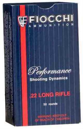 22 Long Rifle 50 Rounds Ammunition Fiocchi Ammo 40 Grain Lead Nose