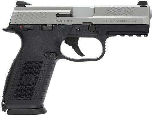 Pistol FNH USA FNS-9 DA Manual Safety Night Sights 9mm Luger 17 Round Black/Stainless Steel 66928