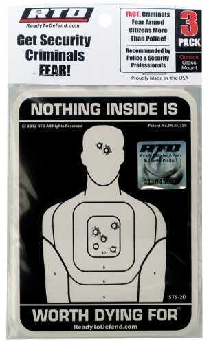 Ready to Defend / Cogent Defend/Cogent Nothing Inside Worth Dying For B&W Decal 3pk STS2D