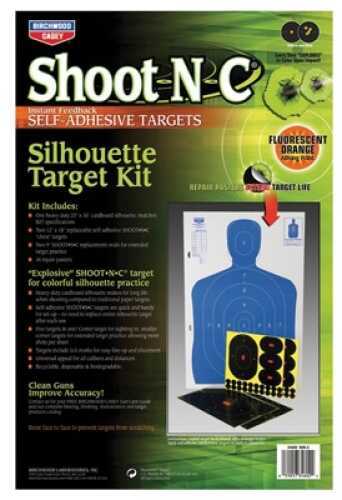 Birchwood Casey Shoot-N-C Targets: Silhouette SOK-2 12" x 18" B27 Kit (2 Pack) 34602