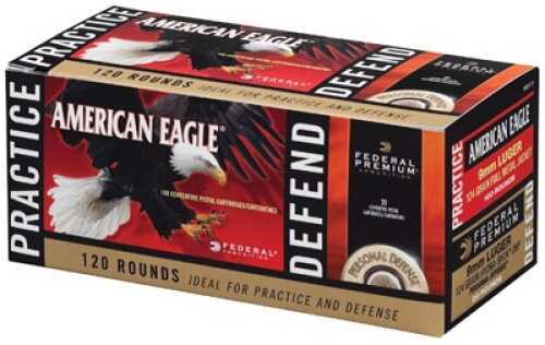 9mm Luger 120 Rounds Ammunition Federal Cartridge 124 Grain Full Metal Jacket