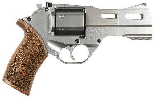 Revolver Chiappa Rhino Hi-Point 357 Magnum 4" Barrel 6 Round Wood Grip Nickel Finish 340075