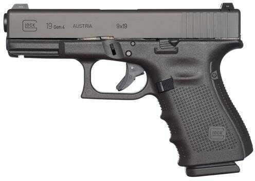 Glock G19 Gen 4 Semi Automatic Pistol 9mm Luger 4.01" Barrel 10 Round Capacity Black
