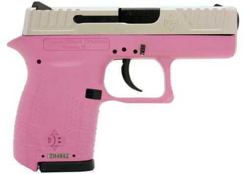 Diamondback Firearms Pistol DB9HPEX DAO 9mm 3" 6+1 Pink Poly Grip/Frame Nickel Slide