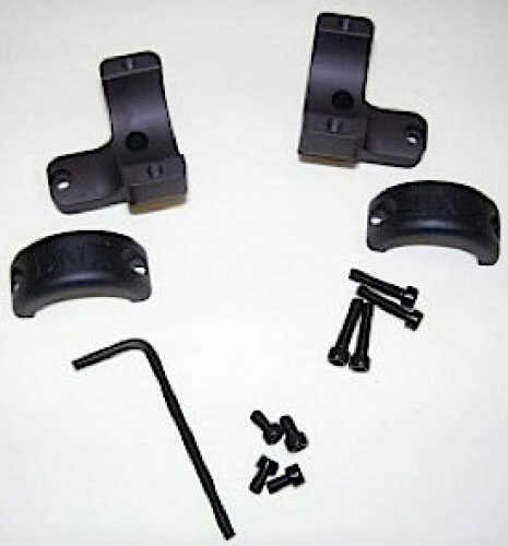 DNZ Products DNZ 2-Piece 1" Med Base/Rings For Savage FlatBack Style Matte Black Finish 2SF1TM