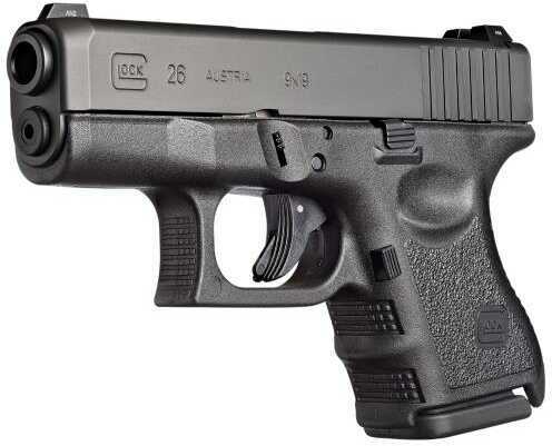 Glock G26 Subcompact Semi Automatic Pistol 9mm Luger 3.42" Barrel 10 Round Capacity Black Grip/Frame