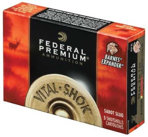 12 Gauge 5 Rounds Ammunition Federal Cartridge 2 3/4" 300 Gr Sabot Slug #Sabot