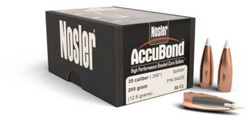 Nosler Accubond 35 Whelen (,358") 200 Grains Bullets 50 Pack 54425