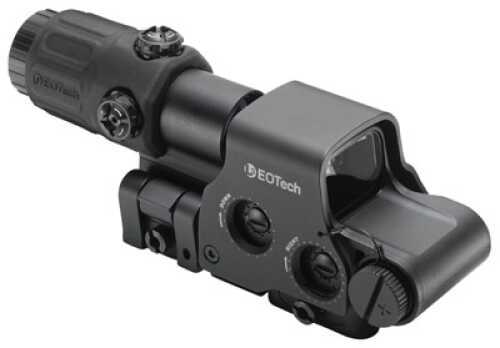 EOTech Holographic Hybrid Sight Side Button Night Vision Compatible 223 Caliber Black EXPS3-4 And 3X Magnifier Quick Di