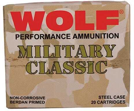 30-06 Springfield 500 Rounds Ammunition Wolf Performance Ammo 168 Grain Full Metal Jacket