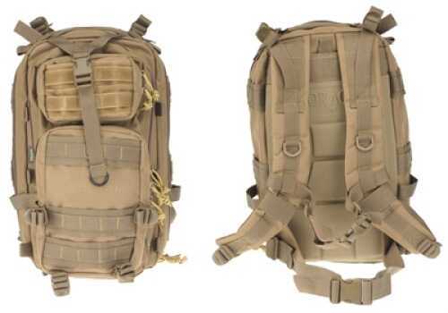 DRAGO GEAR Tracker Backpack 600 Denier Polyester Tan 14301TN