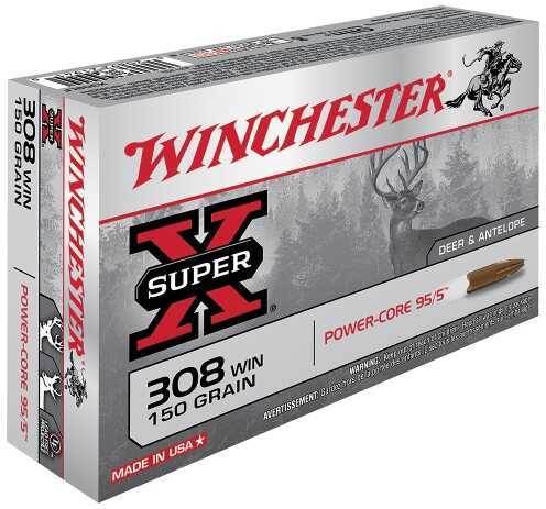 308 Winchester 20 Rounds Ammunition 150 Grain Soft Point