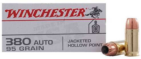 380 ACP 50 Rounds Ammunition Winchester 95 Grain Hollow Point