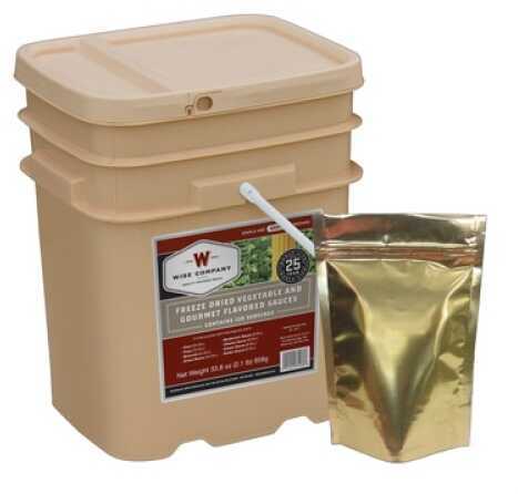Freeze Dried Vegetable & Snack Combo 120 Serving Bucket Grab & Go Wise Company 40-60120 Long Term