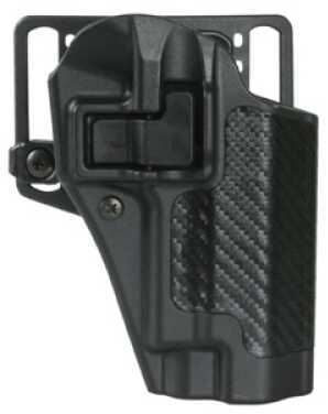 Blackhawk CQC Serpa Belt Holster Right Hand Carbon Fiber for Glock 17/22/31 Loop And Paddle 410000Bk