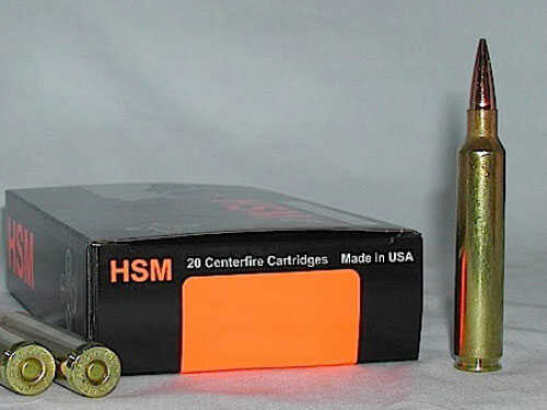 6.5mm Remington Magnum 20 Rounds Ammunition HSM 140 Grain Hollow Point