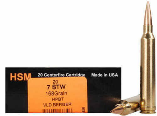 7mm Shooting Times Westerner Magnum 20 Rounds Ammunition HSM 168 Grain Hollow Point