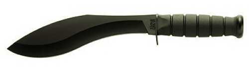 KABAR Combat Kukri Fixed Blade Knife 8" 1095 Cro-Van/Black Kraton G Plain Point with Polyester Sheath 1280