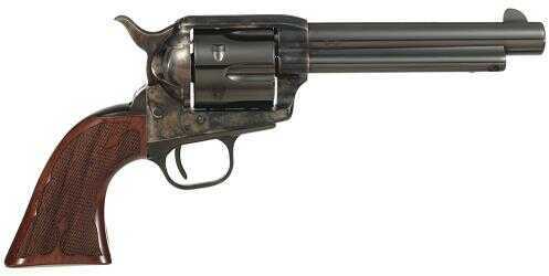 Taylor's & Company Cattleman Gambler 45 Colt 5.5" Barrel 6 Round Checkered Walnut Grip Blued Revolver 555130