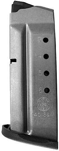 Smith & Wesson Magazine 40 S&W 6Rd Fits Shield Stainless 199330000