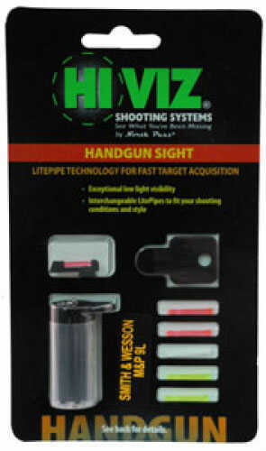 Hi-Viz Sight Fits S&W M&P Pro Front Only Includes Litepipes (6) various colors carrying case and Key SW2010