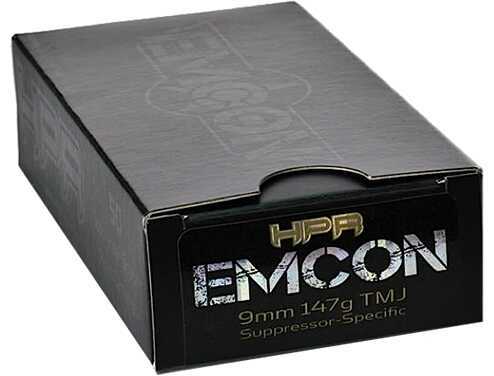 9mm Luger 50 Rounds Ammunition HPR 147 Grain Full Metal Jacket