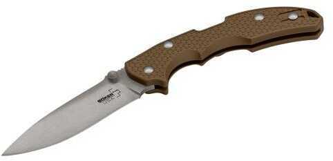 Boker USA Inc. 01bo373 Plus Folder 3.75" 154cm Stainless Drop Point Fiberglass Reinforced Nylon Coyote Brown