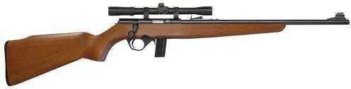 Mossberg Rifle 38226 802B Plinkster Bantam Wood With Scope Bolt Action 22LR 18" Barrel 10+1 Hardwood Stock Blued Finish
