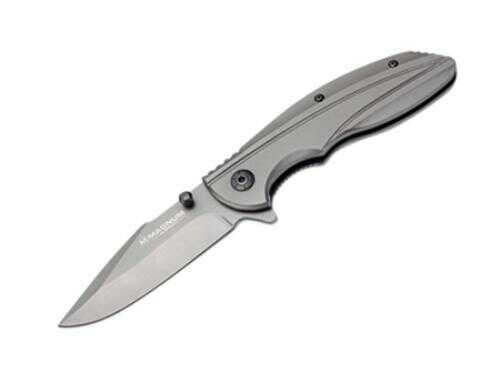 Boker USA Inc. 01lg365 Magnum Echo Charlie Folder 3.375" 440a Ss Clip Point Plain Edge Aluminum Hndl