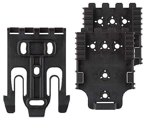 Safariland Quick Locking System Kit 1-QLS 19 Duty Fork and 2-QLS 22 Receiver Plate with Hardware Black Fini