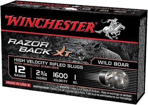 12 Gauge 5 Rounds Ammunition Winchester 2 3/4" 1 oz Slug #Slug