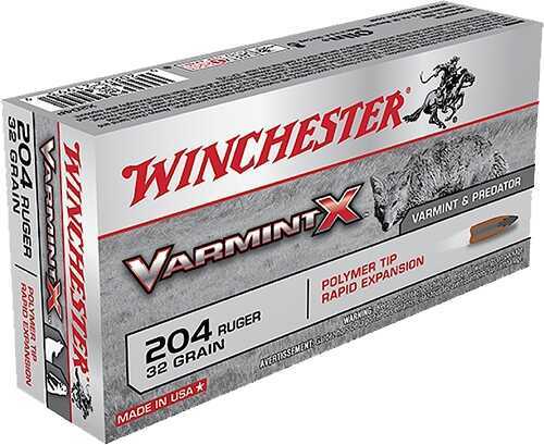 204 Ruger 20 Rounds Ammunition Winchester 32 Grain Polymer Tip