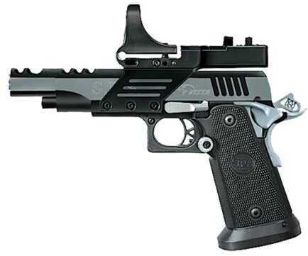 SPS Pistols Vista Short Single Action Only 9mm Luger 5" Threaded Barrel 21 Rounds Black/Chrome