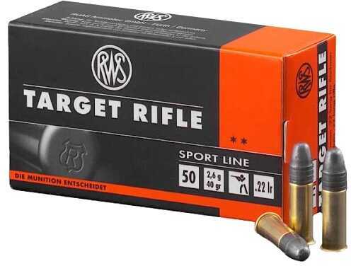 22 Long Rifle 50 Rounds Ammunition RWS 40 Grain Lead