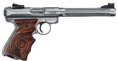Ruger 10160 Mark III Hunter 22 Long Rifle Pistol 6.9" Fluted Bull Barrel 10+1 Rounds Laminated Wood Grip Stainless Steel