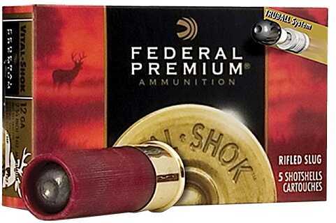 12 Gauge 5 Rounds Ammunition Federal Cartridge 3" 1 oz Slug #Slug