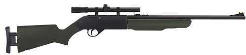 Crosman Torrent SX Air Rifle Kit Bolt .177 & BBs Adj Green Stock Black 30011