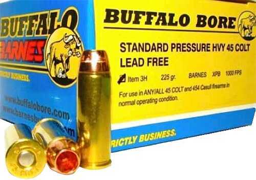 45 Colt 20 Rounds Ammunition Buffalo Bore 225 Grain Hollow Point