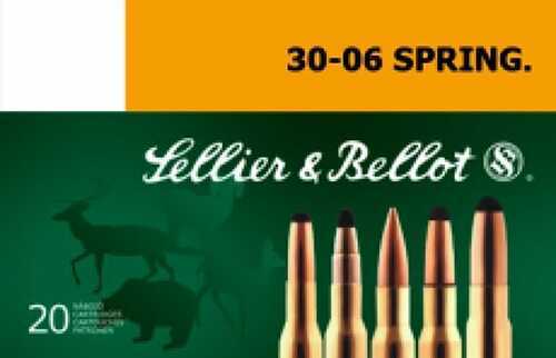 30-06 Springfield 20 Rounds Ammunition Sellier & Bellot 180 Grain Soft Point