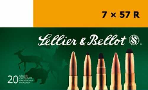 7x57R 20 Rounds Ammunition Sellier & Bellot 173 Grain Soft Point