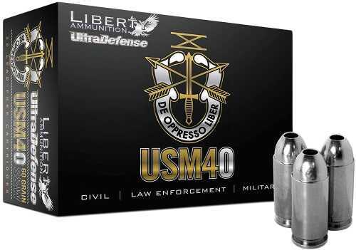 40 S&W 20 Rounds Ammunition Liberty 60 Grain Hollow Point