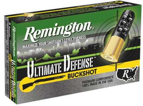12 Gauge 5 Rounds Ammunition Remington 2 3/4" 9 Pellet Lead #00 Buck